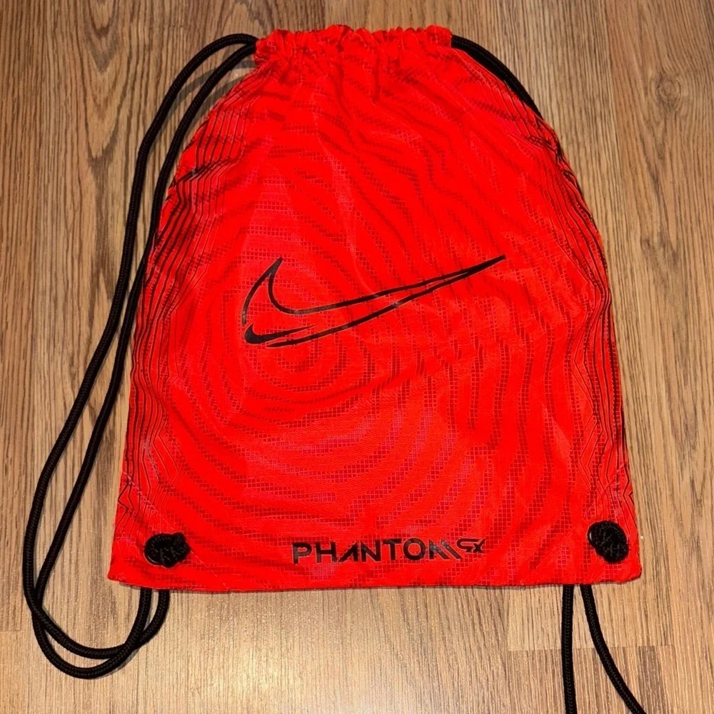 Nike Phantom Red and Black Drawstring Backpack